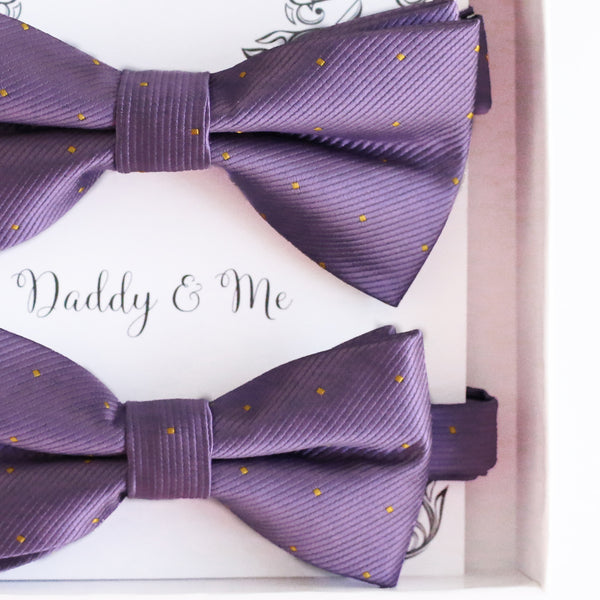 Lavender Bow tie set Kids Adult bow tie Daddy me Father son match, kids bow Adjustable pre tied, High quality