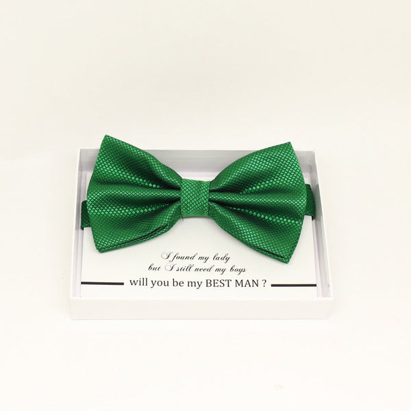 Green bow tie, Best man request gift, Groomsman bow tie, Man of honor gift, Best man bow tie, best man gift, man of honor request, thank you