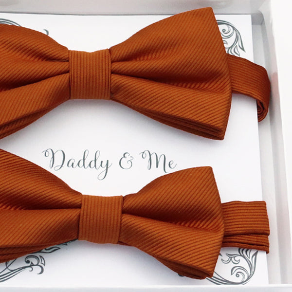 Cinnamon Bow tie set daddy son, Daddy and me gift Grandpa and me, Father son matching, Kids bow tie, Kids adult bow tie, High quality