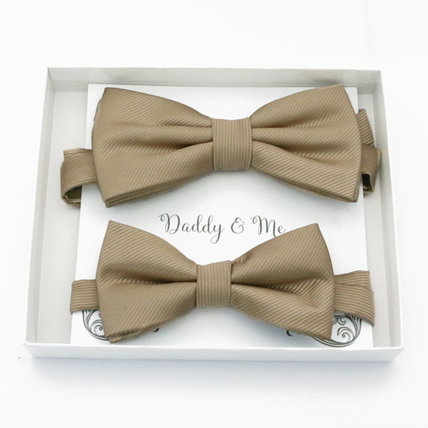 Champagne Bow tie set daddy son, Daddy and me gift, Grandpa and me, Father son matching, Kids bow tie, Kids adult bow tie, high quality