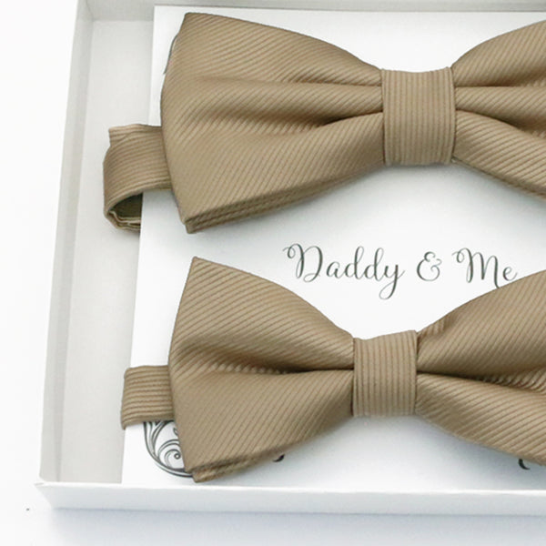 Champagne Bow tie set daddy son, Daddy and me gift, Grandpa and me, Father son matching, Kids bow tie, Kids adult bow tie, high quality
