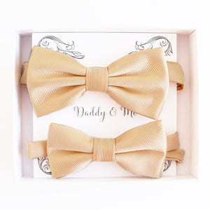 Ivory Bow tie set Kids Adult bow tie Daddy me Father son match, kids bow Adjustable pre tied, High quality