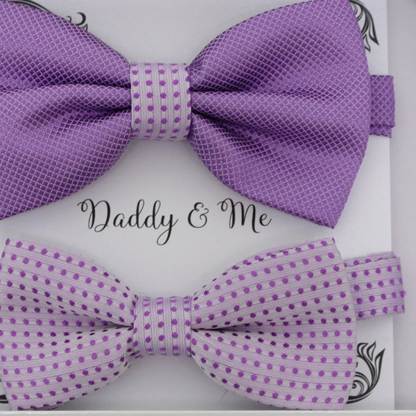 Lavender bow tie set for daddy and son, Daddy and me gift set, Grandpa and me, Father son matching, Toddler bow tie, daddy and me bow tie
