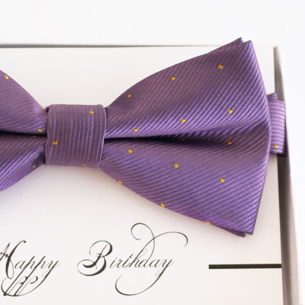 English lavender bow tie Best man Groomsman Man of honor ring bearer request Birthday gift, Kids adult bow, Adjustable Pre tied High quality