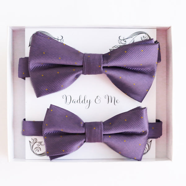 Lavender Bow tie set Kids Adult bow tie Daddy me Father son match, kids bow Adjustable pre tied, High quality