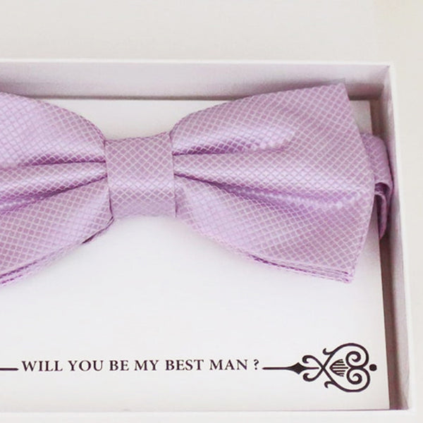 Lilac bow tie, Best man request gift, Groomsman bow tie, Man of honor gift, Best man bow tie, man of honor, Lilac bow tie, thank you gift