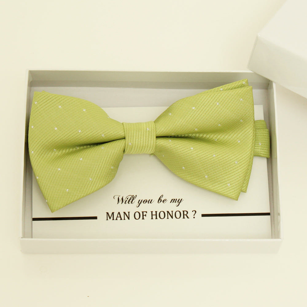 Lime green bow tie, Best man request gift, Groomsman bow tie, Man of honor gift, Best man bow tie, man of honor, Green bow tie, thank you