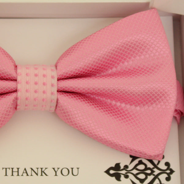 Pink bow tie, Best man request gift, Groomsman bow tie, Man of honor gift, Best man bow tie, best man gift, man of honor request, handmade