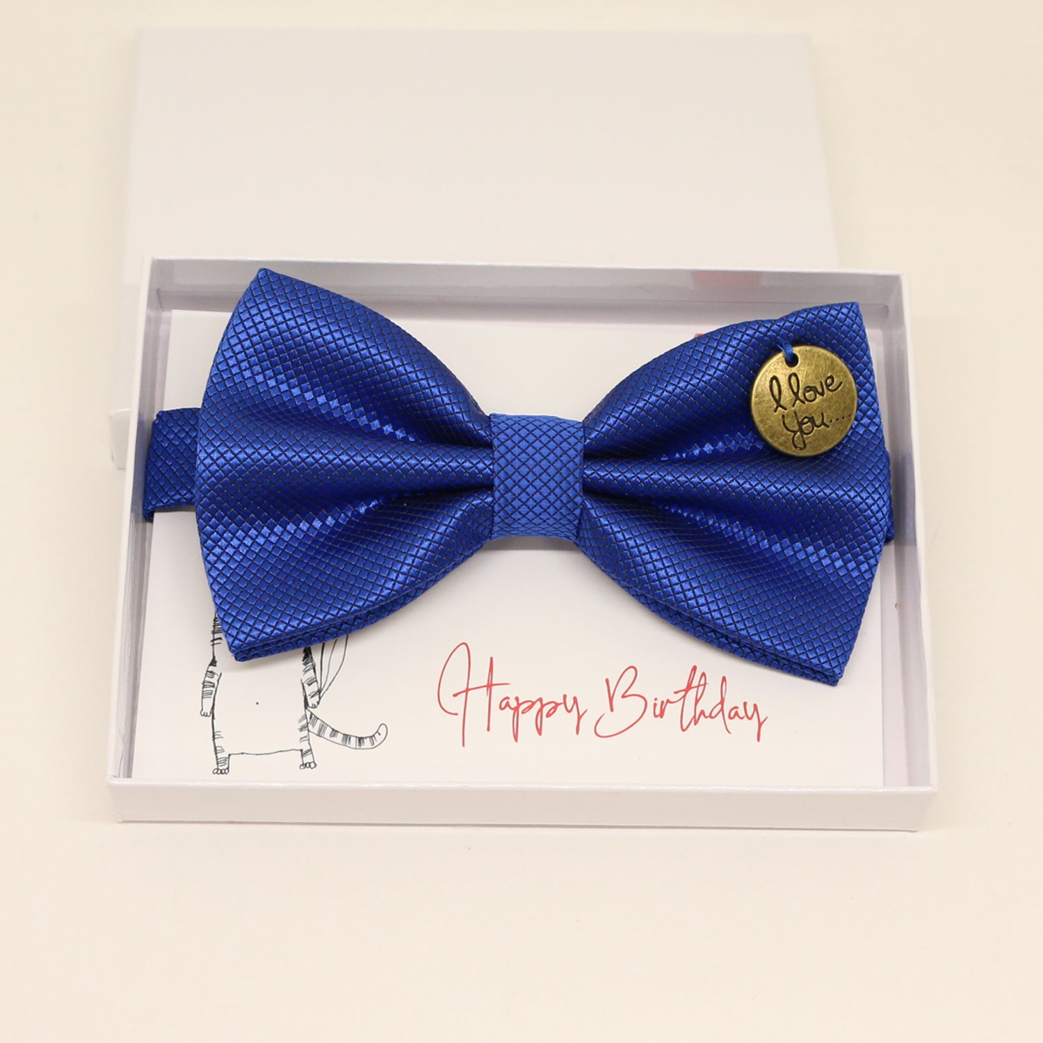 Royal blue bow tie, Best man request gift, Groomsman bow, Man of honor, Best man bow, Happy Birthday, Congrats, Congrats grad, I love you