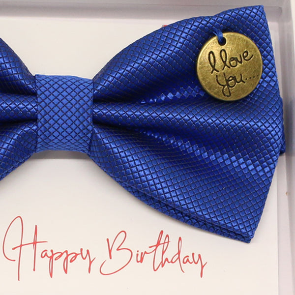 Royal blue bow tie, Best man request gift, Groomsman bow, Man of honor, Best man bow, Happy Birthday, Congrats, Congrats grad, I love you