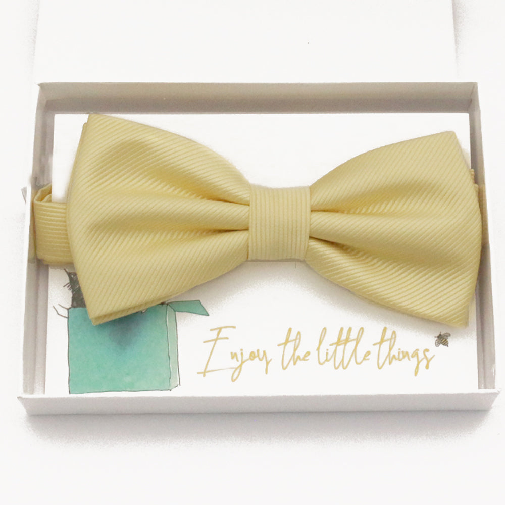 Sunlight yellow bow tie Best man Groomsman Man of honor ring bearer request gift, Kids adult bow, Adjustable Pre tied High quality, Birthday Congrats