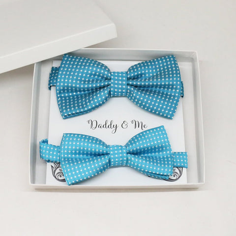 Blue Bow tie set for daddy and son, Daddy me gift set, Grandpa and me, Father son match, Toddler bow tie, daddy me bow tie, some thing blue