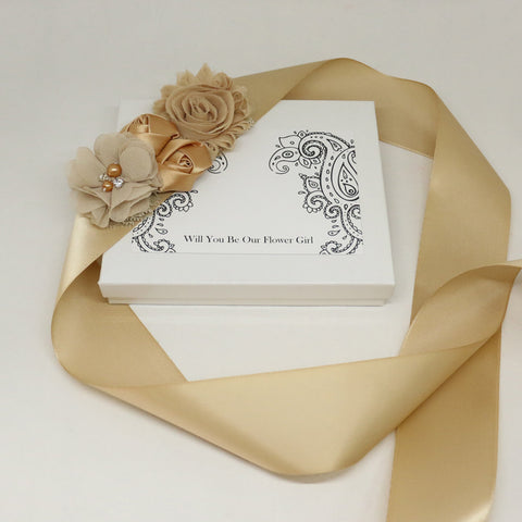 Sand Gold rose Flower Sash, Flower girl sash belt, Satin sash, Maternity Flower Sash,Flower belt, Wedding Sash belt, Bridemade Sash