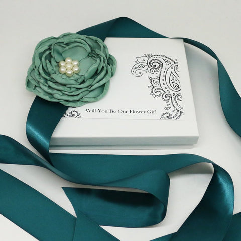 Light sea Green  rose Flower Sash, Flower girl sash belt, Satin sash, Maternity Flower Sash,Flower belt, Wedding Sash belt, Bridemade Sash
