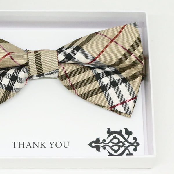 Check plaid bow tie, Best man request gift, Groomsman bow tie, Man of honor gift, Best man bow tie, best man gift, man of honor request