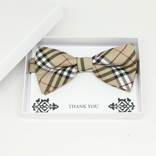 Check plaid bow tie, Best man request gift, Groomsman bow tie, Man of honor gift, Best man bow tie, best man gift, man of honor request