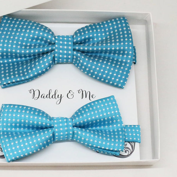 Blue Bow tie set for daddy and son, Daddy me gift set, Grandpa and me, Father son match, Toddler bow tie, daddy me bow tie, some thing blue