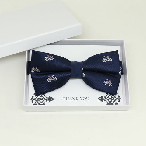 Navy bow tie, Best man request gift, Groomsman bow tie, Man of honor gift, Best man bow tie, best man gift, Ring bearer request, thank you