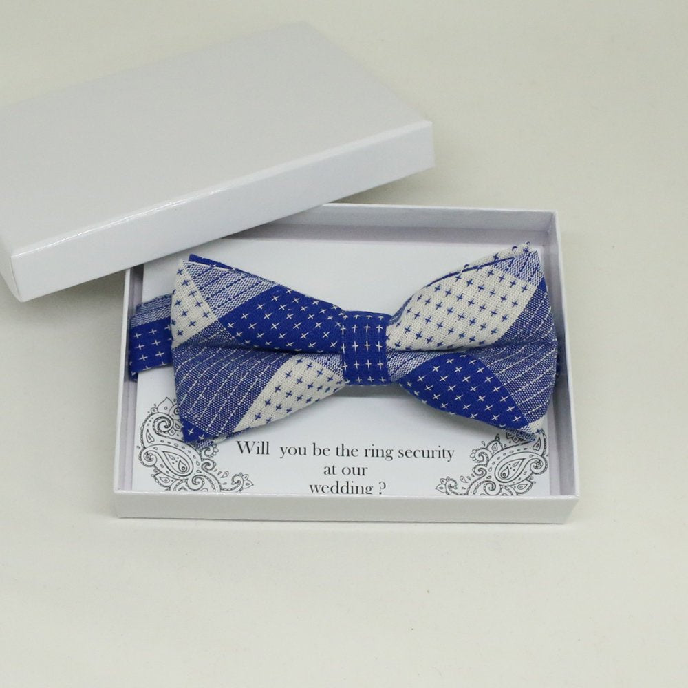 Royal blue bow tie, Ring bearer gift, Best man request gift, Groomsman bow tie, Man of honor gift, Best man bow tie, best man gift