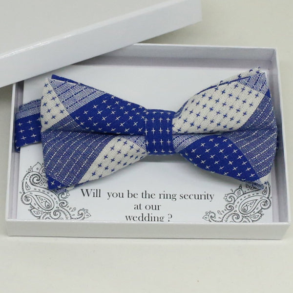 Royal blue bow tie, Ring bearer gift, Best man request gift, Groomsman bow tie, Man of honor gift, Best man bow tie, best man gift