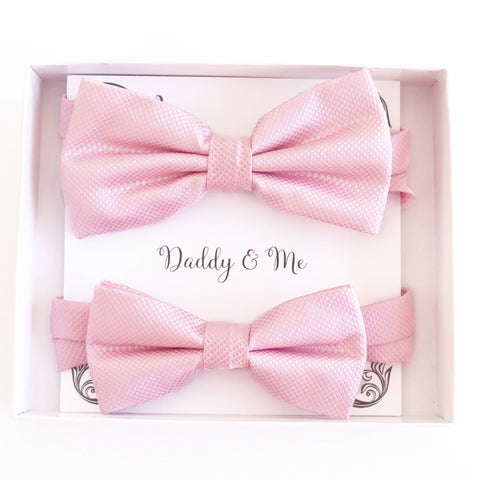 Pink Bow tie set for daddy and son, Daddy me gift set, Grandpa and me, Father son match, Toddler bow tie, daddy me bow tie, Ring bearer